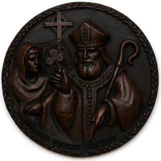 Saint Bridget Wall Plaque - 10-inch — Iron finish