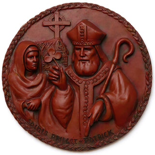 Saint Bridget Wall Plaque - 10-inch — Rust finish
