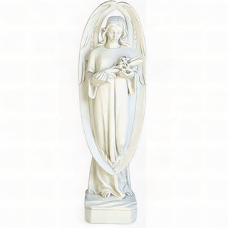 Angel of Mourning Statue - 34-inch — Flat White finish