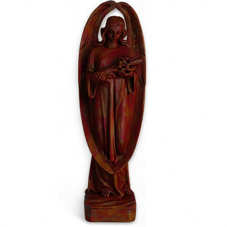 Angel of Mourning Statue - 34-inch — Rust finish