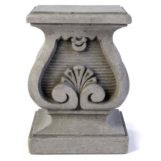 Barga Pedestal - 15.5-inch — Old Stone finish