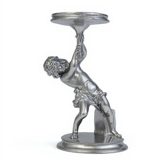 Captive Angel Statue - 13-inch — Antique Silver finish