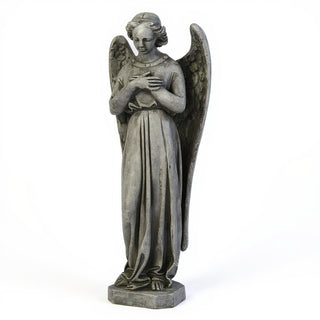 Angel with Crossed Arms - 25-inch — Old Stone finish