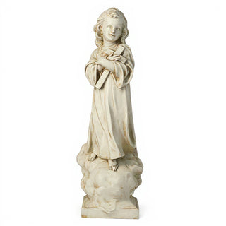 Christ Child with Cross Statue - 21-inch — Antique White finish