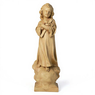 Christ Child with Cross Statue - 21-inch — Dusted Sand finish