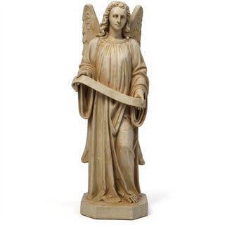 Banner Angel, Right Statue - 48-inch — Museum Terracotta finish