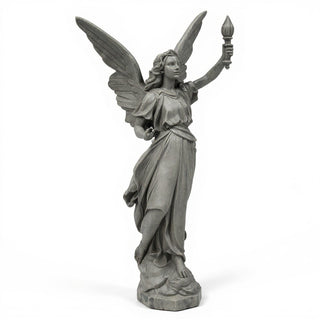 Angel of Light Statue - 27-inch — Old Stone finish