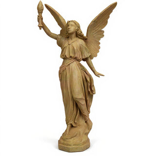 Angel of Light (Right) Statue - 27-inch — Dusted Sand finish