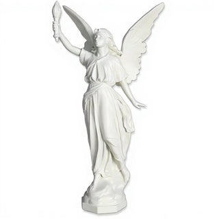 Angel of Light (Right) Statue - 27-inch — Flat White finish