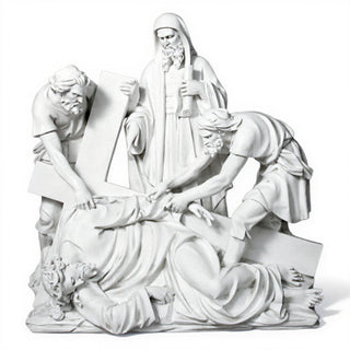 Jesus Falls The Third Time Sta Statue - 56-inch