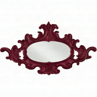 Oval Scroll Frame — Rust finish