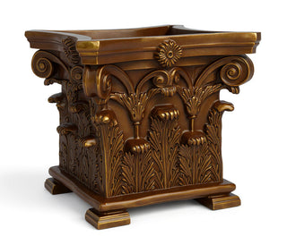 Corinthian Planter with Feet - 17-inch — Bronze finish