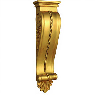 Mansion Corbel - 40-inch — Deep Gold finish