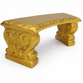 Curved Short Bench — Deep Gold finish