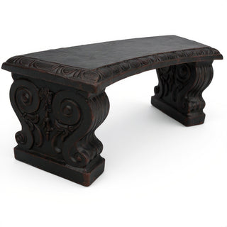 Curved Short Bench — Iron finish