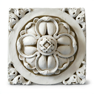 Clover Detail Architectural Element - 18-inch — Antique White finish