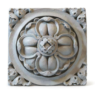 Clover Detail Architectural Element - 18-inch — Limestone finish