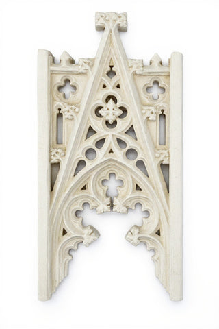 A-Frame Tracery Wall Panel - 46-inch — Antique White finish