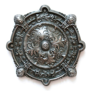 Intorno Medallion Wall Plaque - 35-inch — Antique Silver finish