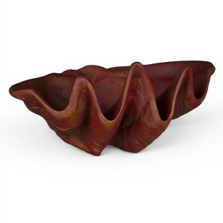 Clam Shell Planter — Rust finish