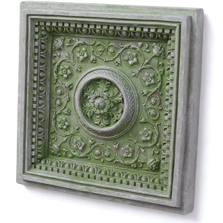 Coffered Ceiling Tile Wall Panel - 24-inch — Mossy Green finish