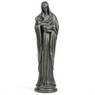 Madonna and Child Statue - 21-inch — Aged Silver finish