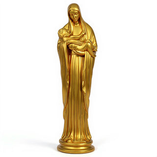 Madonna and Child Statue - 21-inch — Deep Gold finish