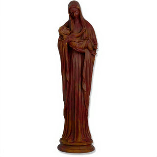 Madonna and Child Statue - 21-inch — Rust finish