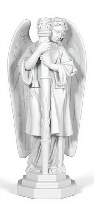 Angel Candleholder-Right Statue - 27-inch