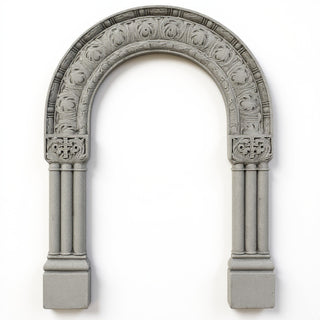 Marcella Archway - 69-inch — Limestone finish