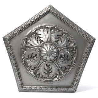 Penta Medallion Wall Medallion - 18-inch — Aged Silver finish
