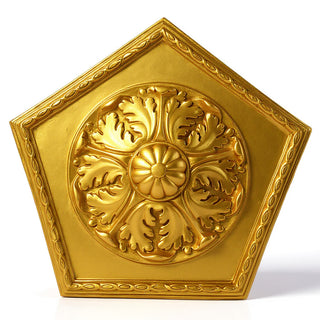 Penta Medallion Wall Medallion - 18-inch — Deep Gold finish