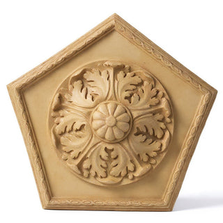 Penta Medallion Wall Medallion - 18-inch — Dusted Sand finish