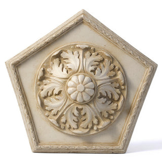 Penta Medallion Wall Medallion - 18-inch — Museum Terracotta finish