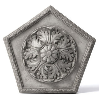 Penta Medallion Wall Medallion - 18-inch — Old Stone finish