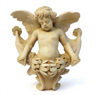 Angel Gliding, Looking Right Wall Plaque - 34-inch — Dusted Sand finish