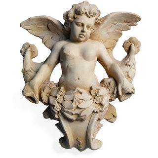 Angel Gliding, Looking Left Wall Piece - 34-inch - Museum Terracotta finish