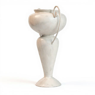 Abraham Urn with Iron Handle Planter - 36-inch — Antique White finish