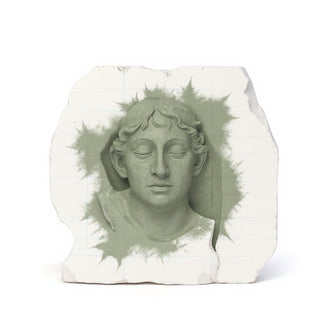 Jesus Falls the Second Time Statue - 25-inch — Mossy Green finish
