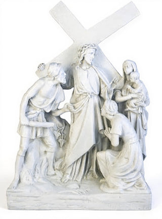 Jesus Meets Women/Jerusalem St Statue - 26-inch