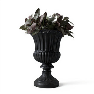 Fluted Urn Planter - 20-inch — Iron finish