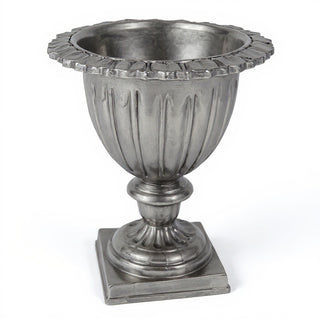 Botanico Urn Planter - 21-inch — Aged Silver finish