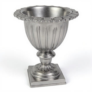 Botanico Urn Planter - 21-inch — Antique Silver finish