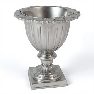 Botanico Urn Planter - 21-inch — Silver finish
