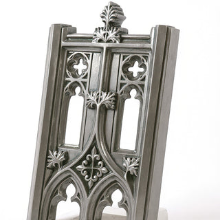 Exeter Tracery Panel Wall Panel - 33-inch — Aged Silver finish
