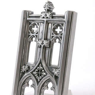 Exeter Tracery Panel Wall Panel - 33-inch — Antique Silver finish