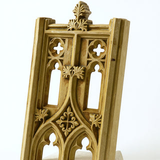 Exeter Tracery Panel Wall Panel - 33-inch — Gothic Stone finish