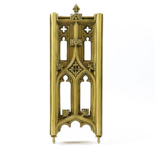 Vertical wall panel with pierced Gothic tracery pattern in fiberglass resin — alternate view