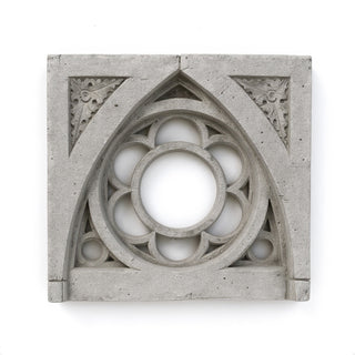 Oak Leaf Tracery Square Panel — Old Stone finish