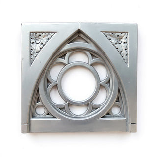 Oak Leaf Tracery Square Panel — Silver finish